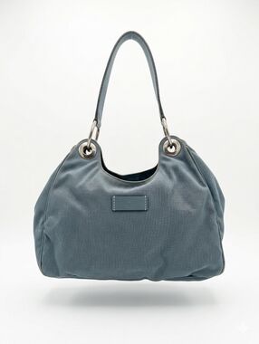 Gucci Light Blue Nylon Shoulder Bag - EUC!